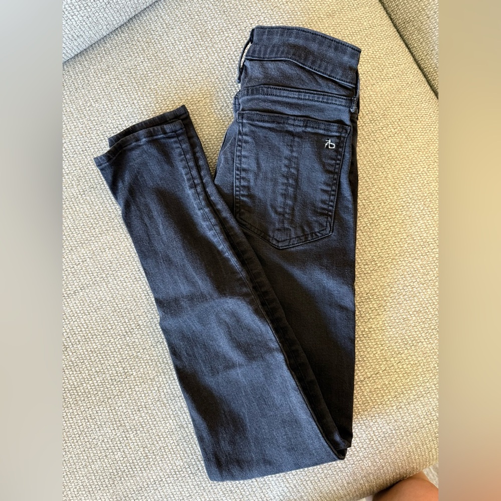 rag & bone Deep Black Skinny Jeans